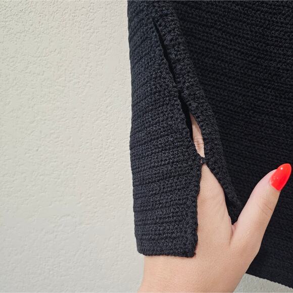 NWT h:ours Paeton Crochet Mini Skirt in Black - Picture 7 of 8